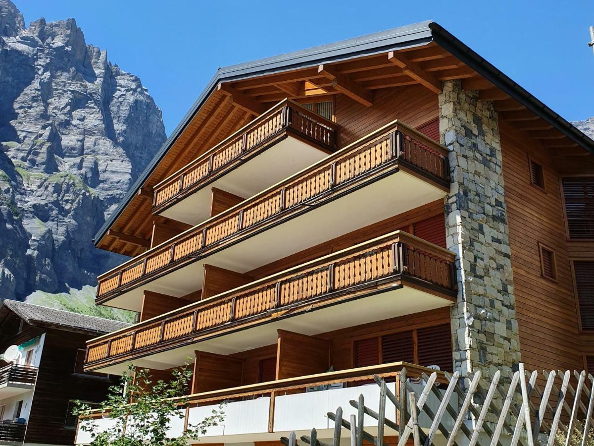 Moderne Wohnung im Zentrum von Leukerbad, Haus Topas Exterior foto